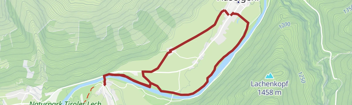 Route map: Häselgehr - Grießau Runde